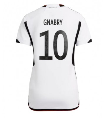 Niemcy Serge Gnabry #10 Koszulka Podstawowych Kobiety MŚ 2022 Krótki Rękaw